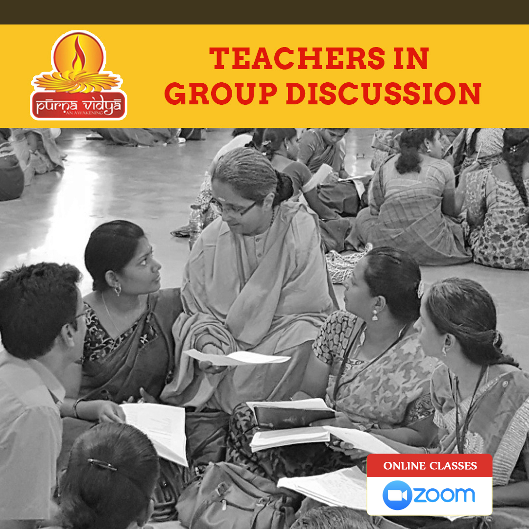 teachers in group discussion