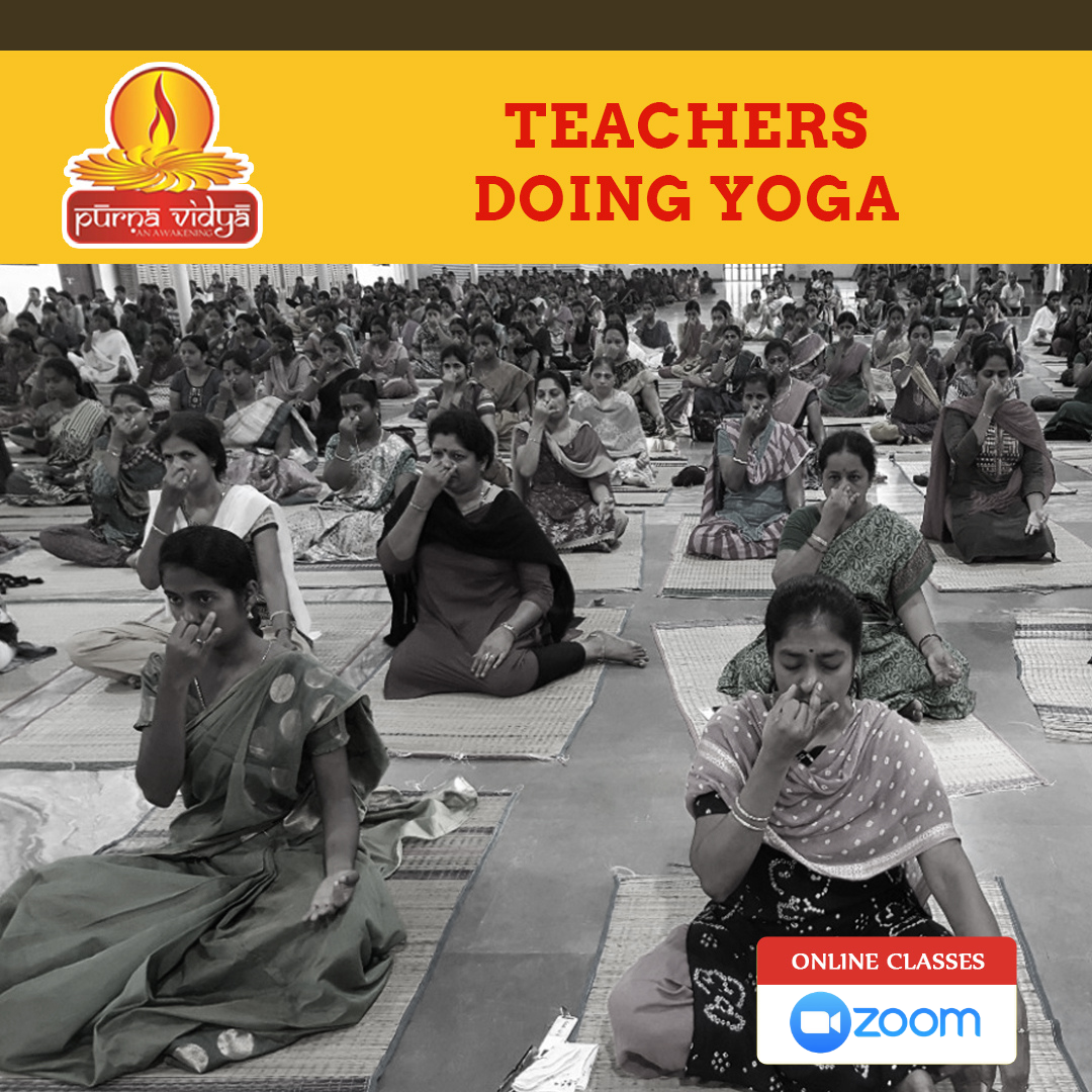 Teachers doing Yoga